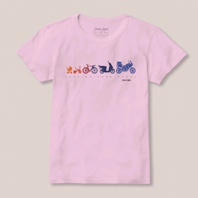 Camiseta Baby Look Johny Libre Viver para Rodar