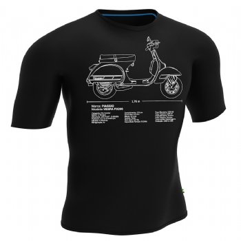 Camiseta ByRacer Motos Técnica Vespa PX200