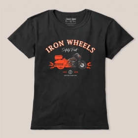 Camiseta Baby Look Johny Libre Iron Wheels