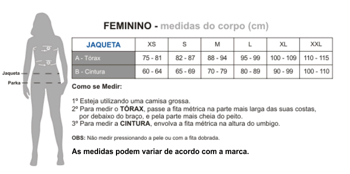 jaqueta x11 one feminina